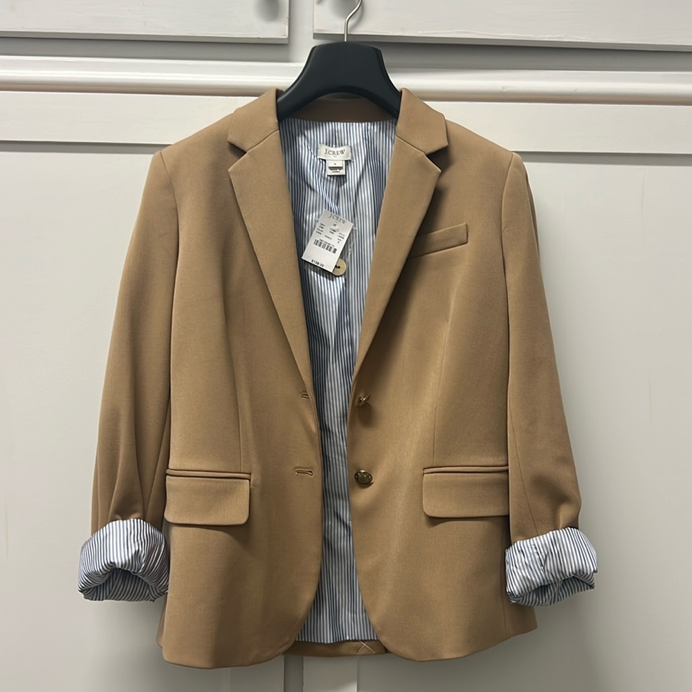 Tan J. Crew blazer - NWT never worn